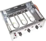 55510 EDELSTAHL GASBR&Auml;TER 10KW 3 flammig GASGRILL BR&Auml;TER GRILL BBQ Grillwagen