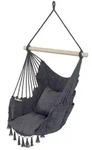 QLS H&auml;ngesessel Boho-Stil 130x100 cm mit 2 Kissen H&auml;ngestuhl bis 200 kg...