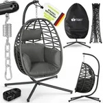 tillvex&reg; H&auml;ngesessel mit Gestell Outdoor & wetterfester Abdeckung inkl....