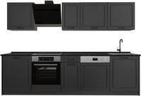 K&uuml;chenzeile Vicco R-Line Anthrazit Landhaus/Anthrazit 280 cm Arbeitsplatte