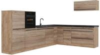 Eckk&uuml;che Vicco R-Line Sonoma/Goldkraft Eiche 327 x cm Arbeitsplatte Anthrazit, Model