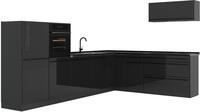 Eckk&uuml;che Vicco R-Line Anthrazit Hochglanz/Anthrazit 327 x cm ohne Arbeitsplatte,