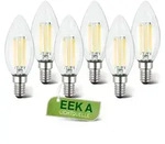 Briloner 6er Set E14 LED Leuchtmittel 2,5W 525lm 3.000K Warmwei&szlig; Kerzenform -...