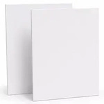 Artina Malkarton, 50x70cm, Wei&szlig;, 2er Set, Malpappe, 100% Baumwolle, Leinwand