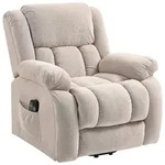 HOMCOM Fernsehsessel mit Aufstehhilfe, Relaxsessel mit Liege- & Massagefunktion...