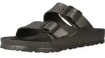 Birkenstock Arizona Eva Damen-Pantoletten in Schwarz &ndash; schmale Weite - Grau -...