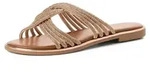 MARCO TOZZI Damen Sandale weiches Feel Me Fu&szlig;bett Stylisch, rosa (Rose METALLIC) -