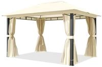 TOOLPORT Gartenpavillon 3x4 m ca. 220g/m&sup2; Dachplane Pavillon mit 4 Seitenteilen und