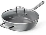 Bratpfanne Keramik mit Deckel 28cm 5L Antihaft Induktion Backofenfest