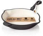 R&ouml;mertopf Gusseisen Bratpfanne 24 cm emailliert f&uuml;r Induktion, Anthrazit -...