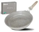 DIVORY 28 cm Pfanne mit Keramikbeschichtung und abnehmbarem Griff, f&uuml;r alle