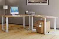 VCM VCM Holz Schreibtisch | Eckschreibtisch schlicht | 160x160 | L Form links oder