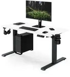 Ergonomischer, h&ouml;henverstellbarer Schreibtisch in Anthrazit und Wei&szlig;: 120 x...