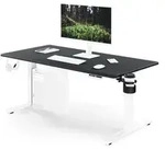 Ergonomischer, h&ouml;henverstellbarer Schreibtisch in Wei&szlig; und Anthrazit: 140 x...