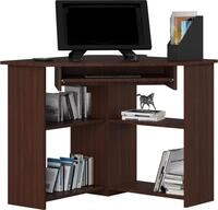 Eckschreibtisch 80x80 cm Computertisch mit Tastaturauszug Eckl&ouml;sung Matt 74 cm...