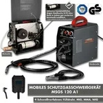 Mobiles Mauk Schutzgasschwei&szlig;ger&auml;t MSGS 120 mit integrierter Argon-Gasflasche