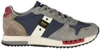 Sportliche Herrenschuhe - Blau mit Kontrastdetails und Fu&szlig;bett