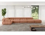 ALTDECOR Modulares Sofa Ecksofa in L-Form - Felto-L3 - 475x190x70 cm Apricot...