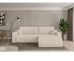 ALTDECOR Ecksofa mit Schlaffunktion und Bettkasten - BERY-L - 276x193x88 - Beige -
