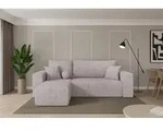 ALTDECOR Ecksofa mit Schlaffunktion und Bettkasten - SENO-L - 249x139x85 - Hellgrau -