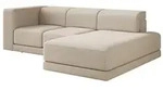 Selsey Novals - Ecksofa L-Form, 4-Sitzer, rechts, Chenille Beige, 278 cm - Beige