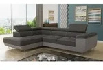 Ecksofa Caris mit Schlaffunktion und einstellbare Kopfst&uuml;tzen, Wohnlandschaft,