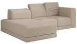 Selsey Novals - Ecksofa L-Form, 4-Sitzer, links, Boucl&eacute; Hellbeige, 278 cm -...
