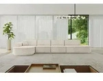 ALTDECOR Ecksofa in L-Form MARI-L3-v3 - 413x171x83 cm Beige - Corner Sofa Bett