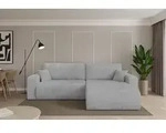 ALTDECOR Ecksofa mit Schlaffunktion und Bettkasten - BERY-L - 276x193x88 - Grau -