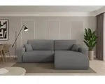 ALTDECOR Ecksofa mit Schlaffunktion und Bettkasten - BERY-L - 276x193x88 - Grau -