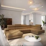 Masseno Ecksofa CORENO mit Schlaffunktion L-Form, Sofa mit Bettkasten,