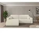 ALTDECOR Ecksofa mit Schlaffunktion und Bettkasten - BERY-L - 276x193x88 - Beige -
