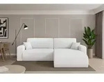 ALTDECOR Ecksofa mit Schlaffunktion und Bettkasten - BERY-L - 276x193x88 - Wei&szlig; -