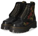 Dr. Martens Damen Schn&uuml;rboots SINCL.FLORAL Schwarz Glattleder Gr&ouml;&szlig;e: 37 -...