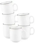 Seltmann Weiden Sento Home Pure Lines Becher mit Henkel 400 ml 6er Set - Chocolate