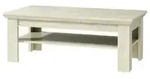 FORTE Kashmir Couchtisch mit Ablagefl&auml;che, Holzwerkstoff, Pinie Wei&szlig;, 120 x...