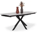 Esstisch HARPER DENIA LBH 130x100x76 cm schwarz Esszimmertisch - Schwarz