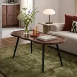 Couchtisch 'Ken' 100 x 60 x 47 cm Walnussoptik - Dunkelbraun