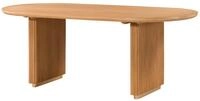 MASSIVMOEBEL24.DE Esstisch oval Mango 220x100x76 natur lackiert BARCELONA #525