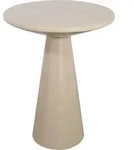 LOFT42 Beistelltisch Ferry Trompetenfu&szlig; - Metall - Beige - 60x44 - Beige