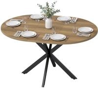 HOMCOM Esstisch Ausziehbar 100/135 x 100cm Esszimmertisch f&uuml;r 6 Personen Braun...