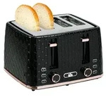 HOMCOM Toaster 4 Scheiben mit 7 Br&auml;unungsstufen, Auftaufunktion,...