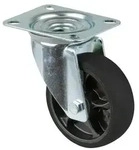 BS Rollen Lenkrolle L400.B44 100mm Gummi schwarz Platte