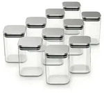 Arendo Vorratsgl&auml;ser, Glasbeh&auml;lter-Set 10x 1,65 L Borosilikatglas mit