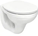 baliv Wand-WC-inkl. WC-Sitz und Trockenbauvorwandelement 1 + 2 - Wei&szlig;