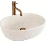 Aufsatzwaschbecken Rea Amelia Sandy Beige - Beige