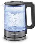 Glas Wasserkocher 1,7 Liter mit blauer LED-Beleuchtung, 360&deg; Basis und