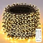 Salcar 60m 1000 LED Lichterkette Innen 8 Lichtmodi & Memory-Funktion Party LED