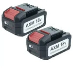 EXTENSILO 2x Akku kompatibel mit Flex Lithium Power 18 V Werkzeug (2500 mAh,...