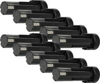 vhbw 10x Akku kompatibel mit National 6546-6, 6545-6, 6540-1, EY3652DA, EY3652,